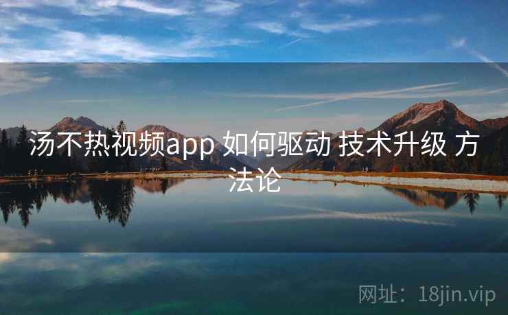 汤不热视频app 如何驱动 技术升级 方法论 第1张 汤不热视频app 如何驱动 技术升级 方法论 第1张